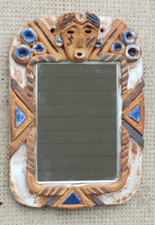 Miroir design céramique style les argonautes? Grès chamotte mirror ceramic