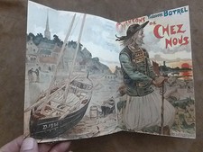 Théodore BOTREL.CHANSONS DE CHEZ NOUS. couvert. aquarellée. ill.E.H.Vincent.1898