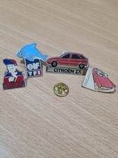 (M3) 4 Pin's Pins lapel Pin Auto ELF TF1 TOTAL CITROEN ZX CREDIT SOCRAM