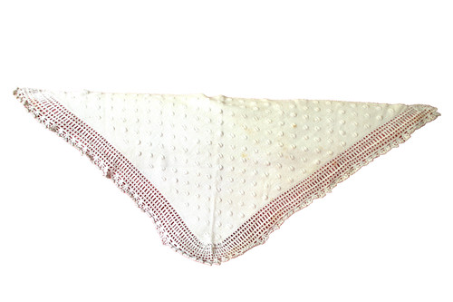 Linge ancien châle - linge, coton