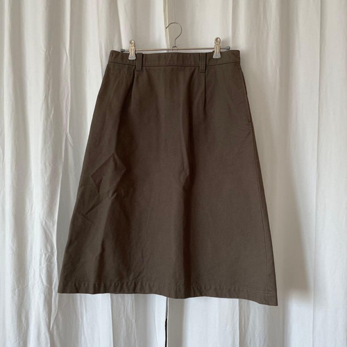 Jupe coton marron - en,