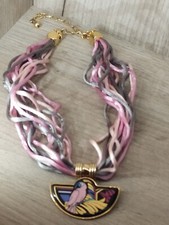 Authentique Collier Pendentif Michaela Frey Team  Bijoux  Emaillé 