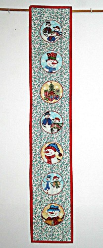 Winter snowmen wall hanging - winter,