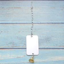  Budgie Mirror Bird Hanging Toy Cage Pour Oiseaux Volière De Perroquet