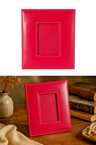 Cadre photo rouge design