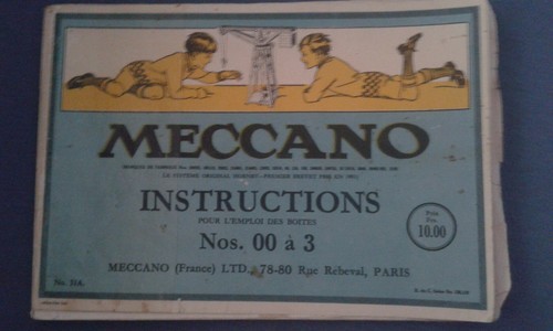 Meccano manuel instructions - meccano, d'instructions