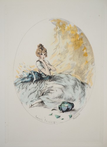 Louis icart jeune femme - louis, et