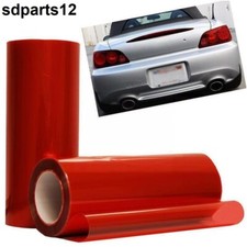 Film Teinté Rouge Transparent 30cm x 100cm Protection Phares Feux Voiture Moto