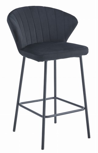 Tabouret gatta velours noir - gatta,