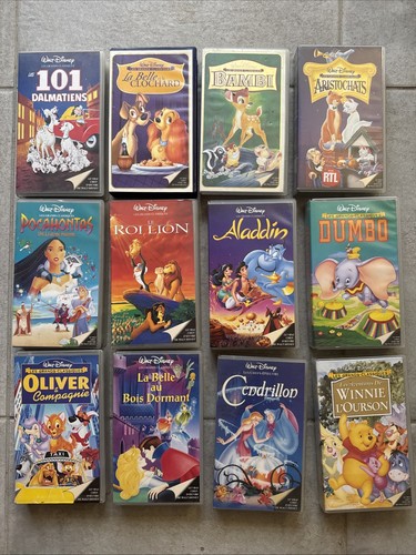 Cassettes vhs walt disney - cassettes,
