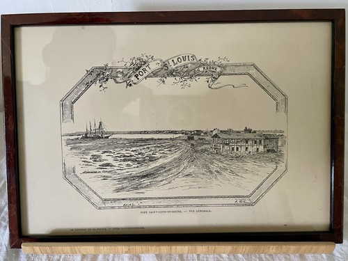 Gravure ancienne encadrée - gravure,