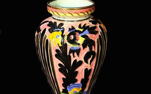 Vase faïence signé 72 - faïence, "72