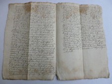 RARE MANUSCRIT 1640 LATIN