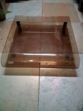 Support Imprimante Vintage IBM  En Plexiglass Fumé. 80's