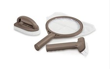 Kit entretien nettoyage spa brosse incurvée épuisette tampon à récurer  INTEX
