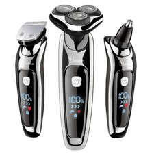 Hatteker Rasoir Electrique Rasoir Pour Hommes Humide et Sec 3en1