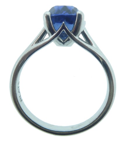 55ct unheated blue sapphire - 3.55ct,