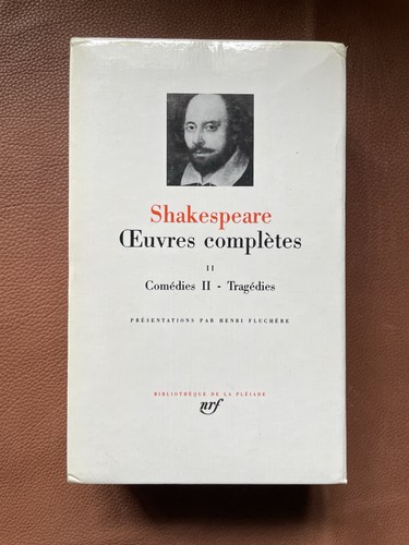 Livre pléiade shakespeare - livre, la