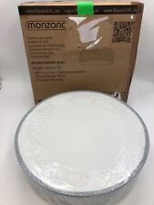 Plafonnier MONZANA® ciel étoilé gris 38 cm abat-jour en tissu E27 salon