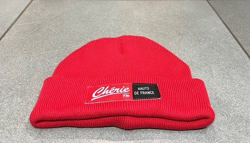 Superbe bonnet laine - laine, rouge
