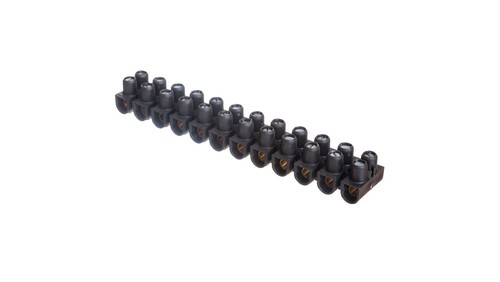Bornier voies 10mm noir - 12,