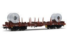 RIVAROSSI HR6478 FS, 2-unit set of 4-axle flat wagons Rhmms-x, loaded with coils