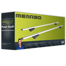 Barres de toit alu pour Audi A3 Sportback (5 portes) type 8P Menabo Pick-Up TOP