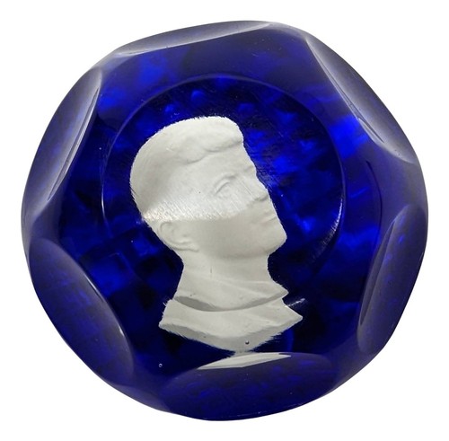 Baccarat presse papier sulfure - baccarat, presse-papier