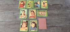 9  CARTES   FOOT   /  MIROIR SPRINT  ENTOURAGE.  VERT /   PIQUE