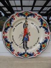 ASSIETTE Faïence LE MOULIN DES LOUPS 26 cm