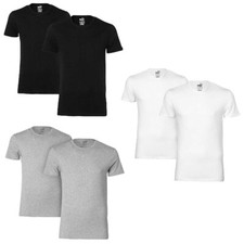 4 Lot De Puma Basic Ras Du Cou T-Shirt Hommes Haut Col Rond