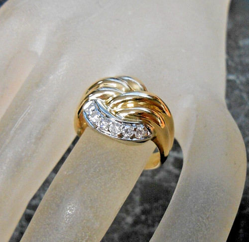 Bague jaune 18k sertie - jaune, de