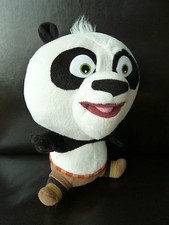 G6. DOUDOU PELUCHE BIG HEADZ KUNG FU PANDA OURS NOIR BLANC MARRON TTBE