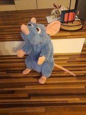 Peluche Rémy rat DISNEYLAND PARIS Ratatouille Disney bleu 30 cm 