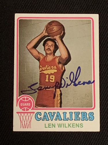 Hof len wilkens 1973 topps - len,