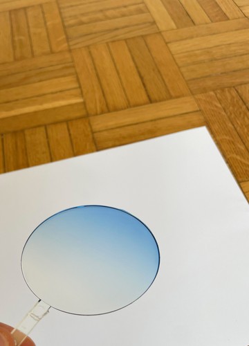 Paire verres bleu degradé - paire,