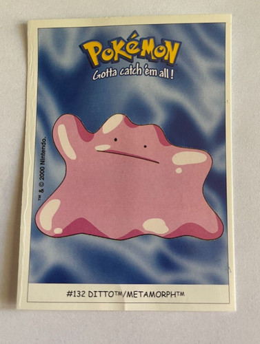 Sticker card pokemon 132 - sticker,