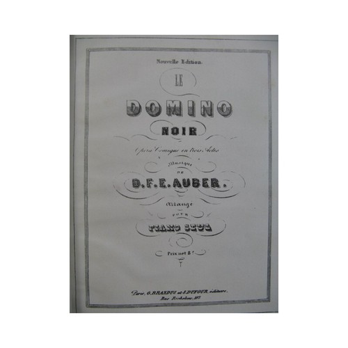 Auber le domino - f., noir