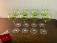 6 verres à vin du Rhin en cristal de Baccarat (prix à la pièce)
