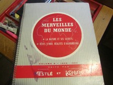 chocolat  NESTLE ET KOHLER LES MERVEILLES DU MONDE