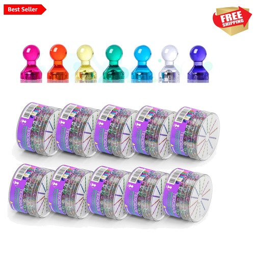 600 pack push pin magnets - push,