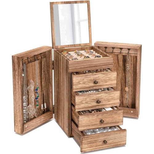 Boîte bijoux femme bois - à,