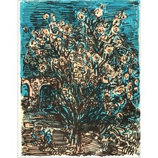 COTTAVOZ André - Lithographie originale "Paradis - 3" 27x20cm - 1962