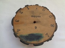 ANCIEN TAMPON ENCREUR CHIFFRE ROUE EN BOIS ET CAOUTCHOUC