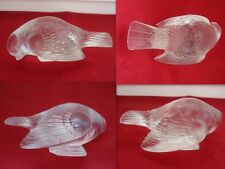 FIGURINE OISEAU MOINEAU EN CRISTAL  SIGNE RENE R LALIQUE FRANCE  