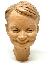 Sculpture Plâtre Peint tète