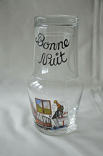 Carafe verre chevet - verre, –