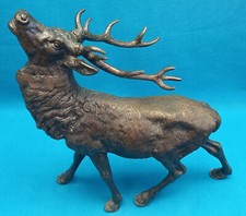 ATELIER FRANZ XAVIER BERGMAN AUTRICHE 1861-1936 LE CERF BRONZE A PATINE XIX°