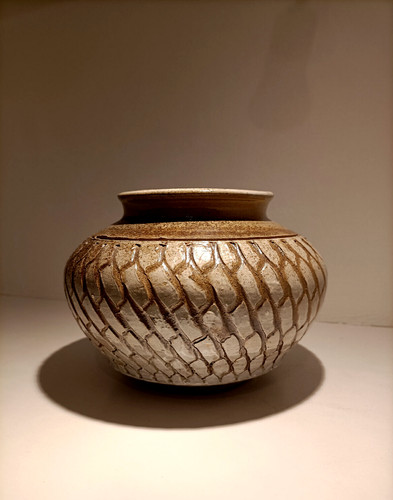 Ancien vase boule - ,, grès