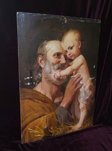 Tableau ancien peinture huile - tableau,